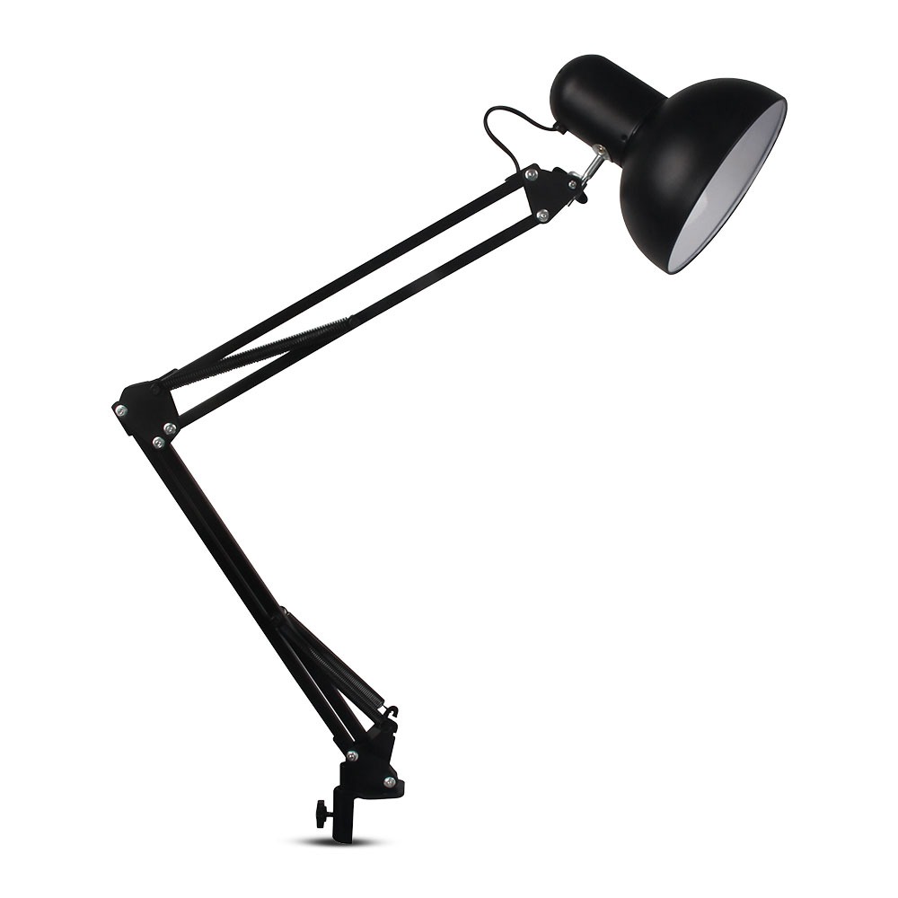 VT-7513 DESIGNER TABLE LAMP - ADJUSTABLE METAL BRACKET+SWITCH-E27 HOLDER-BLACK